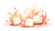 National toasted marshmallow day. illustration vect