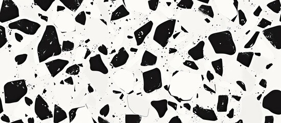 Poster - A detailed closeup of a monochrome marble texture resembling a pattern similar to a terrestrial animals snout, displaying symmetry and circular shapes