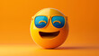 3d smiley face with sunglass emoji