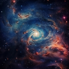 Wall Mural - Space background with stars and galaxy