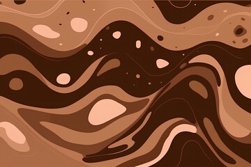 Wall Mural - chocolate seamless pattern made by midjourney