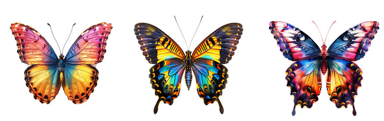 Aufkleber - Color butterfly