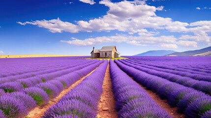 Wall Mural - lavender field region.