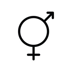  sexuality outline icon pixel perfect vector design good for website and mobile app. man gender icon