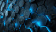 3D abstract background wallpaper, colorful futuristic design with geometric shapes and vibrant neon lights