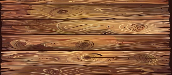 Sticker - A detailed closeup shot of a brown hardwood plank wall, showcasing its grainy texture and intricate wood stain pattern