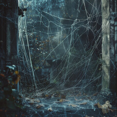 Halloween, a cobweb 