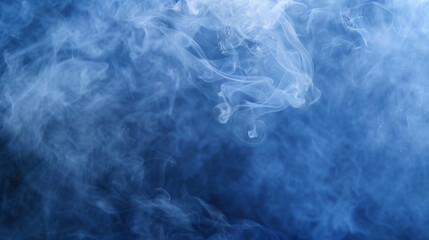 Wall Mural - blue smoke background