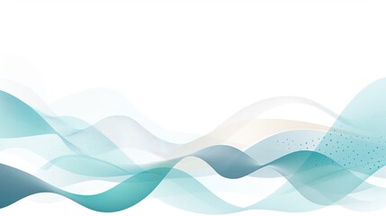 Poster - Blue and white waves creating an abstract background
