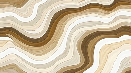 Poster - Multicolored wavy shapes creating abstract background