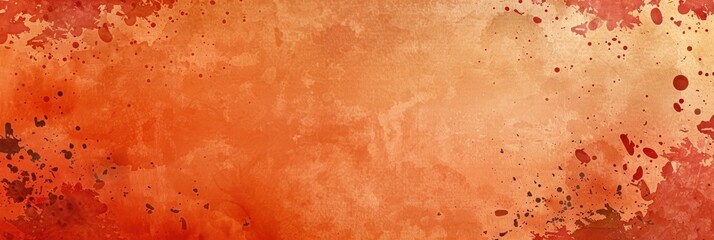 Poster - Orange and red background with scattered black spots
