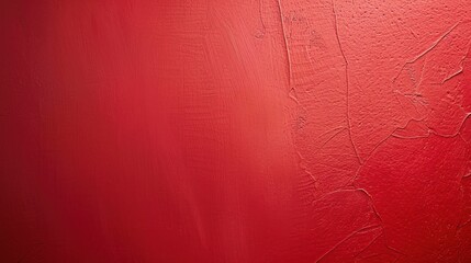 Wall Mural - Red painted wall with abstract marks and streaks of red paint urban grunge background texture concept