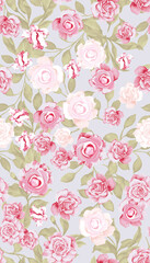 Wall Mural - Beautiful  flower pattern , little floral bouquet vintage for fashion.