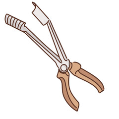 Wall Mural - plug pliers  illustration