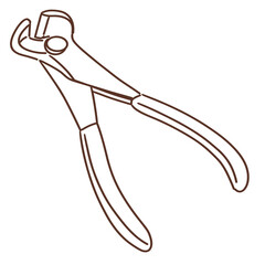 Wall Mural - puller pliers  illustration