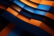 Orange and black modern abstract squares background with dark background in blue striped in the style of futuristic chromatic waves, colorful minimalism pattern 