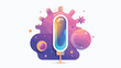 Smart temperature glyph icon illustration vector gr