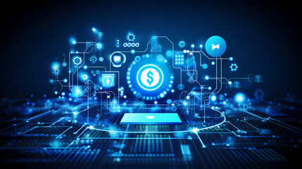 High tech design concept background