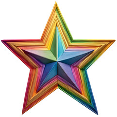 Wall Mural - 무지개 별 Rainbow star