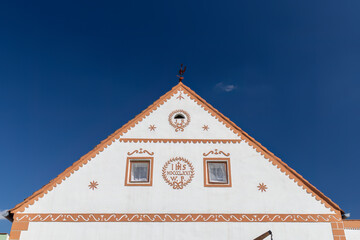 Sticker - Zabori village monument reserve, Southern Bohemia, Czech Republic