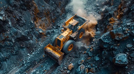 Document the excavation and hauling operations in surface mining as heavy machinery operators extract minerals and transport ore to processing facilities. 