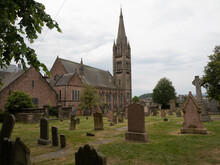 Old High Stephen Church Y Su Cementerio, En Inverness, Highlands, Escocia, Reino Unido