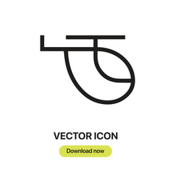Fototapete - Helicopter icon vector. Linear-style sign for mobile concept and web design. Helicopter symbol illustration. Pixel vector graphics - Vector.	
