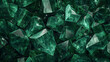© ksu - Emerald transparent glass stones background