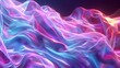 Mesmerizing Holographic Wave of Iridescent Hues and Flowing Motion in a Dynamic 3D Digital Art Backdrop