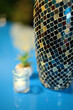 mosaic tile glass vase