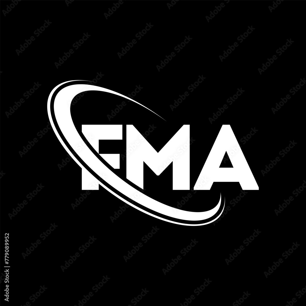 FMA logo. FMA letter. FMA letter logo design. Initials FMA logo linked with circle and uppercase monogram logo. FMA typography for technology, business and real estate brand.