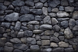 Fototapeta  - Neatly stacked rough cut stone wall texture background.