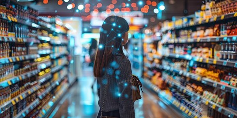 Leinwandbilder - Networked shopping experiences redefining retail
