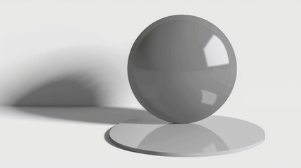 Poster - A simple egg resting on a white pedestal, suitable for various concepts