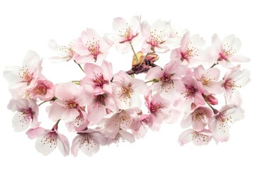Poster - Close up of a bunch of pink flowers, perfect for floral backgrounds