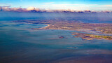 Fototapeta Morze - La Baule and Pornichet in atlantic ocean french coast from sky