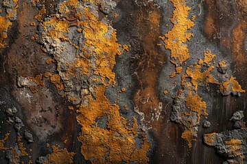 Poster - Detailed view of rusted metal surface. Ideal for industrial backgrounds