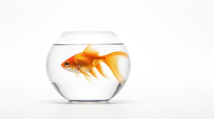 goldfish in a glass