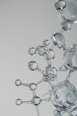 Poster - A stack of bubbles floating on top of each other. Can be used for design projects or as a background element