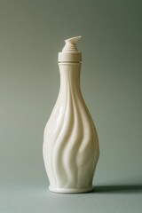 Poster - A white bottle filled with liquid, suitable for various concepts