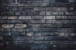 black texture with brick wall for background website or brickwork for design Generative AI