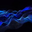 Abstract blue and wave line graphic design background for presentation