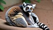 A Lemur With Its Tail Curled Around Its Body Rest3