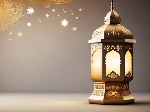 lantern and mosque Islamic, eid-mubarak, eid al-Adha, banner design, mock-up