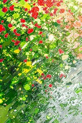 Wall Mural - background with flowers