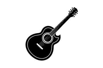 Wall Mural - guitar silhouette vector illustration