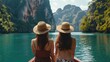 © Fotograf - Two women sitting on a boat, perfect for travel concept