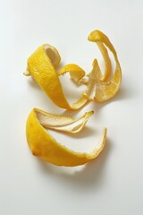 Poster - Juicy orange fruit on a clean white surface, perfect for food and nutrition concepts