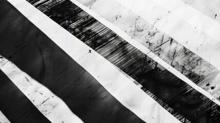 Poster - Black and white image of a city street. Suitable for urban themes