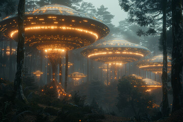 Aufkleber - an encounter with extraterrestrial life forms, their biology and behavior offering insights into the